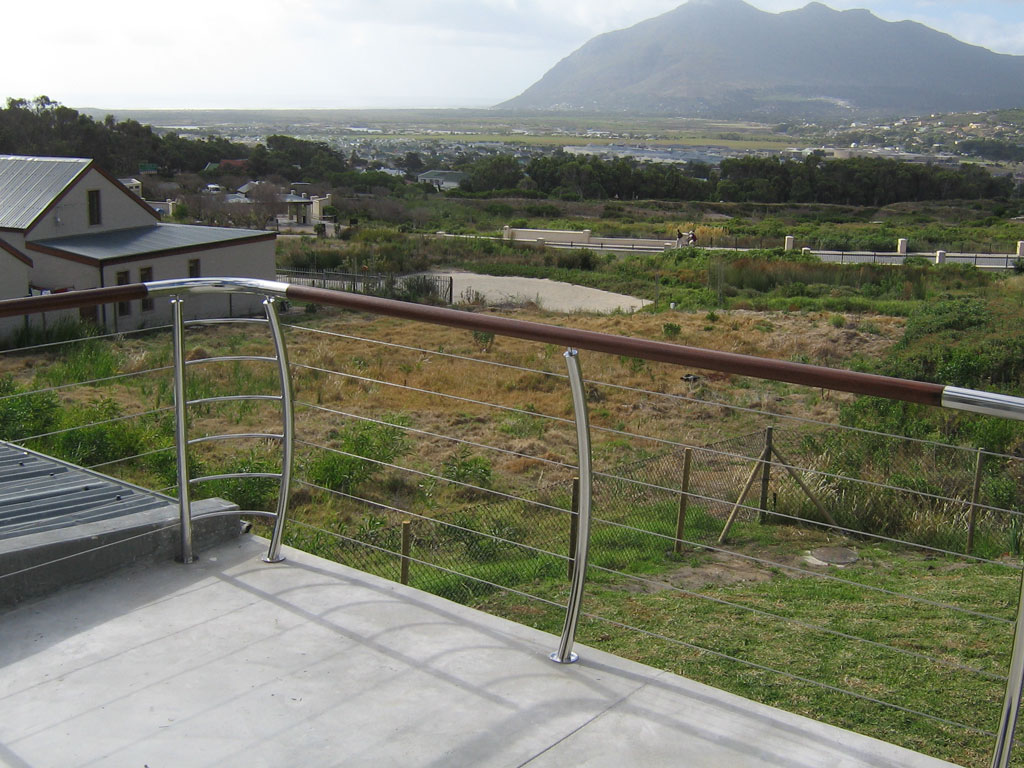 Cable Deck Railing Post 304 316 Stainless Wire Balustrade