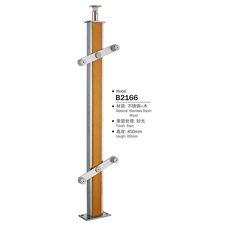 glass cable railing wood post