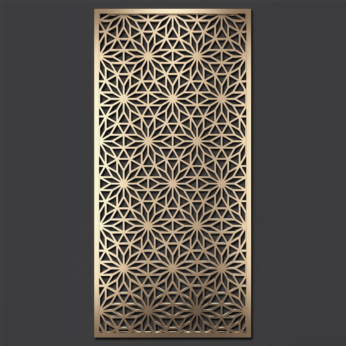 Decorative laser cut aluminum mashrabiya panel