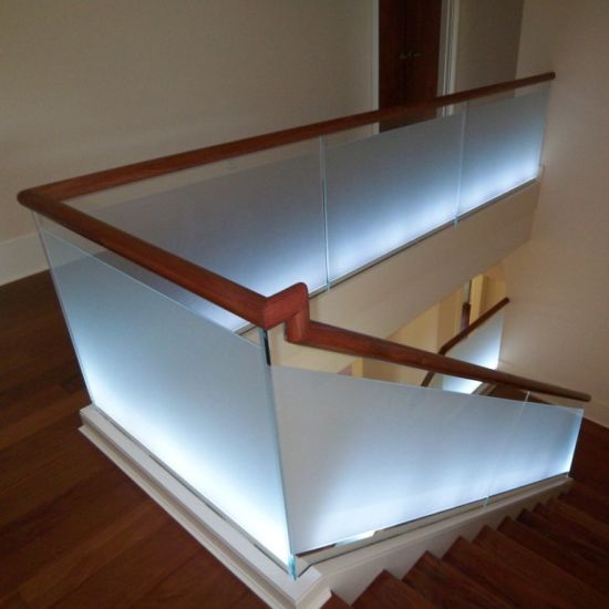 u channel glass railing