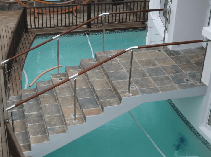 balcony glass handrail design
