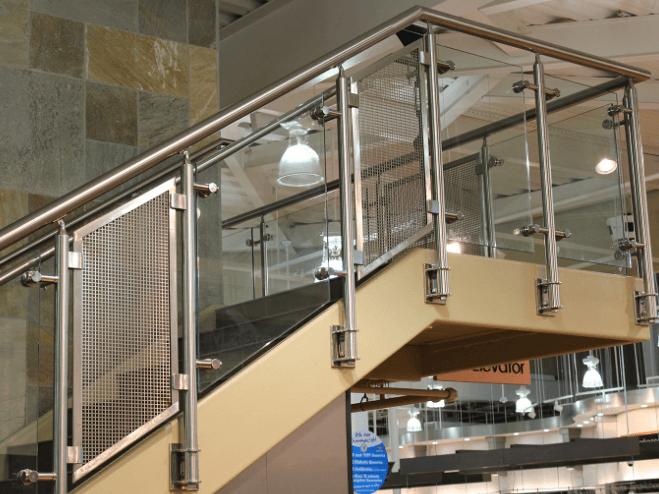 stainless steel glass balustrade railing